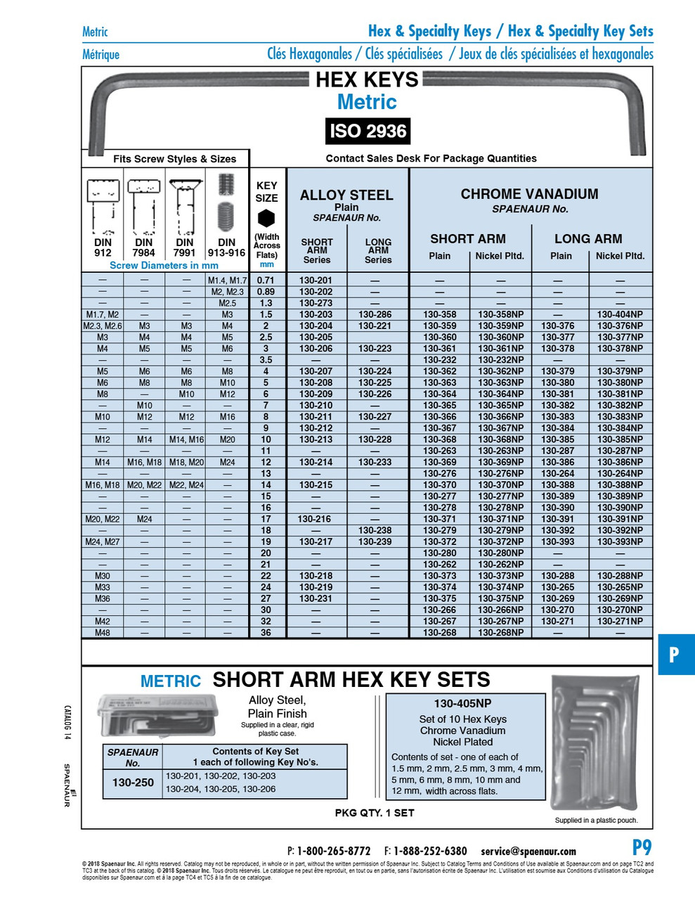 Hex Key Long Arm Din 911 3Mm A/F Cv Steel Nickel Plated Din 911/Cv-Np/Long 3Mm   130-378NP