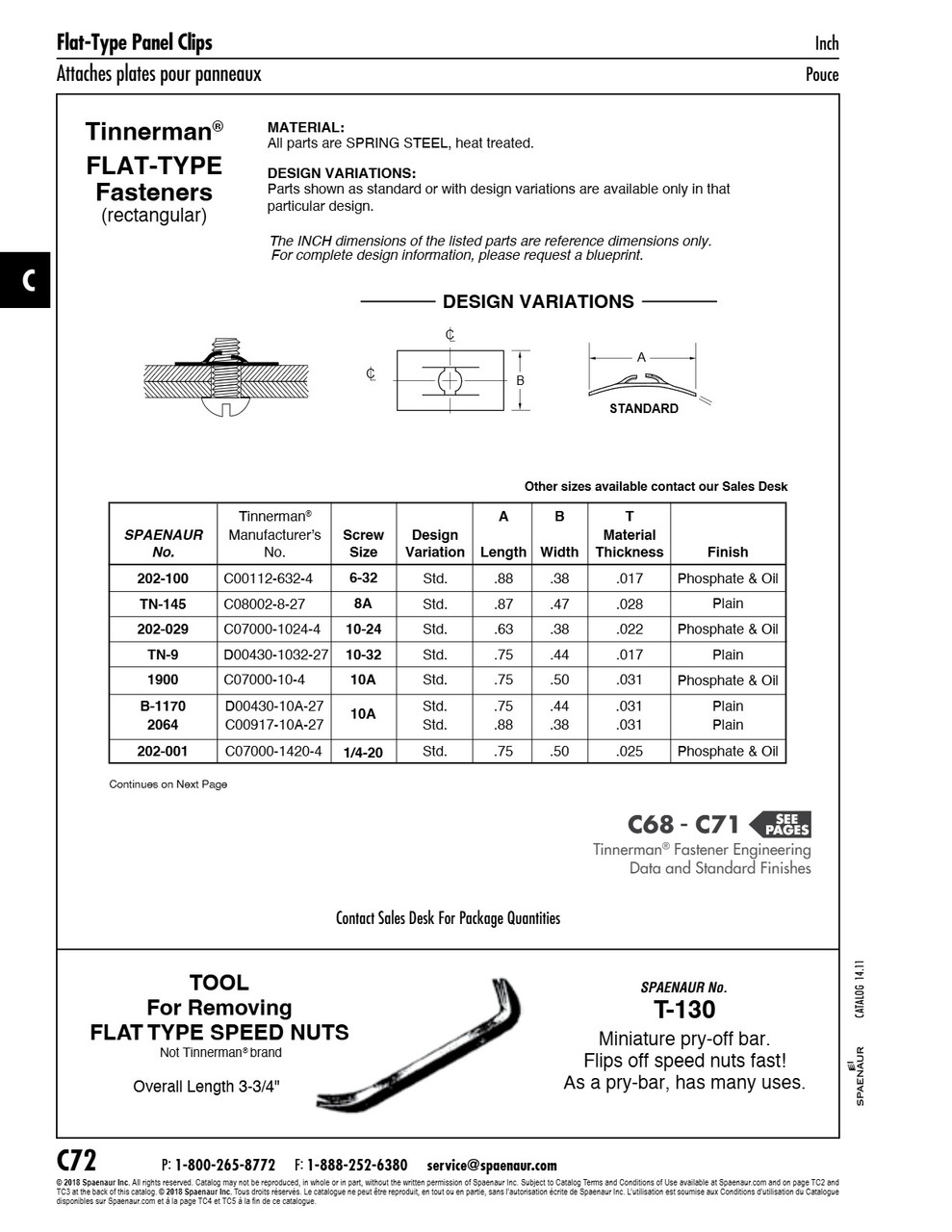 Spring Nut Flat Rectangular Type For #10A Sheet Metal Screw Threads Spring Steel Heat Treated Plain   2064