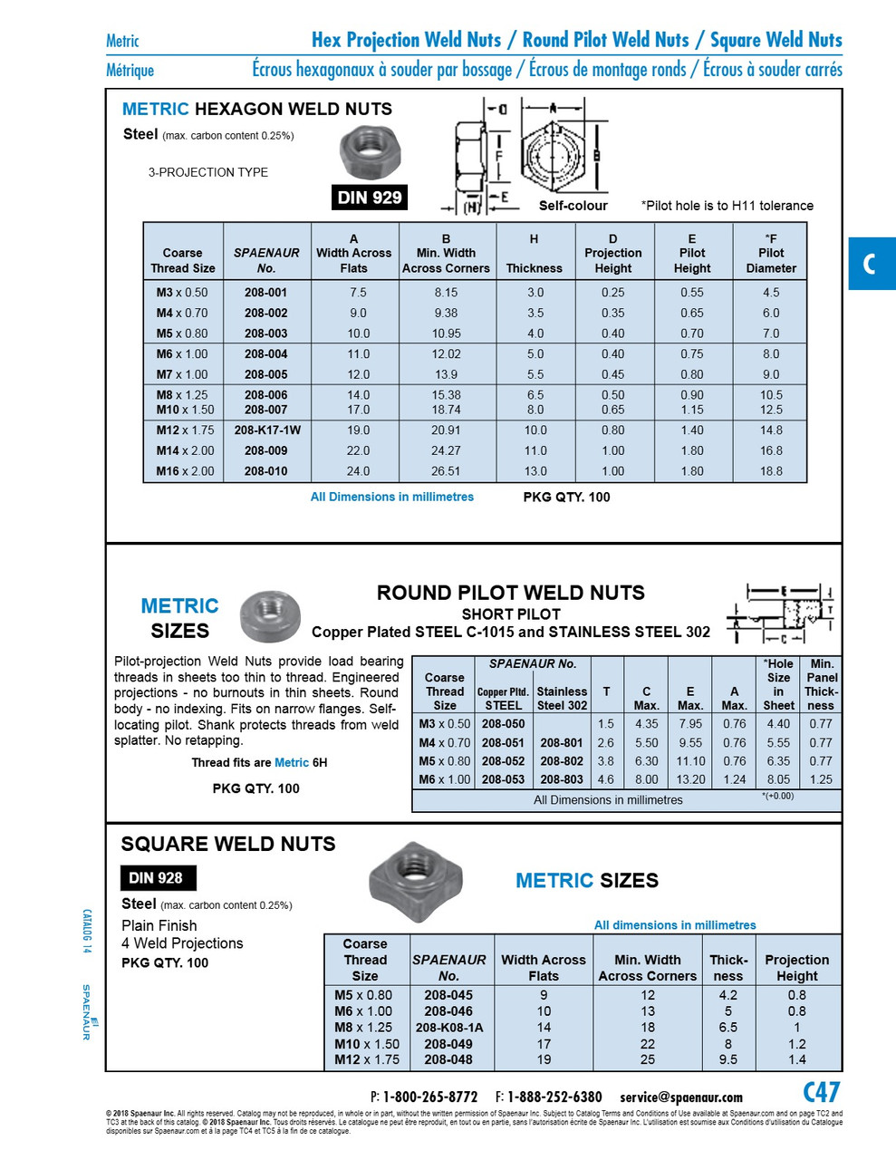 Square Weld Nut Din 928 M10 Cl 8 Steel Plain Finish Din 928/8 M10   208-049