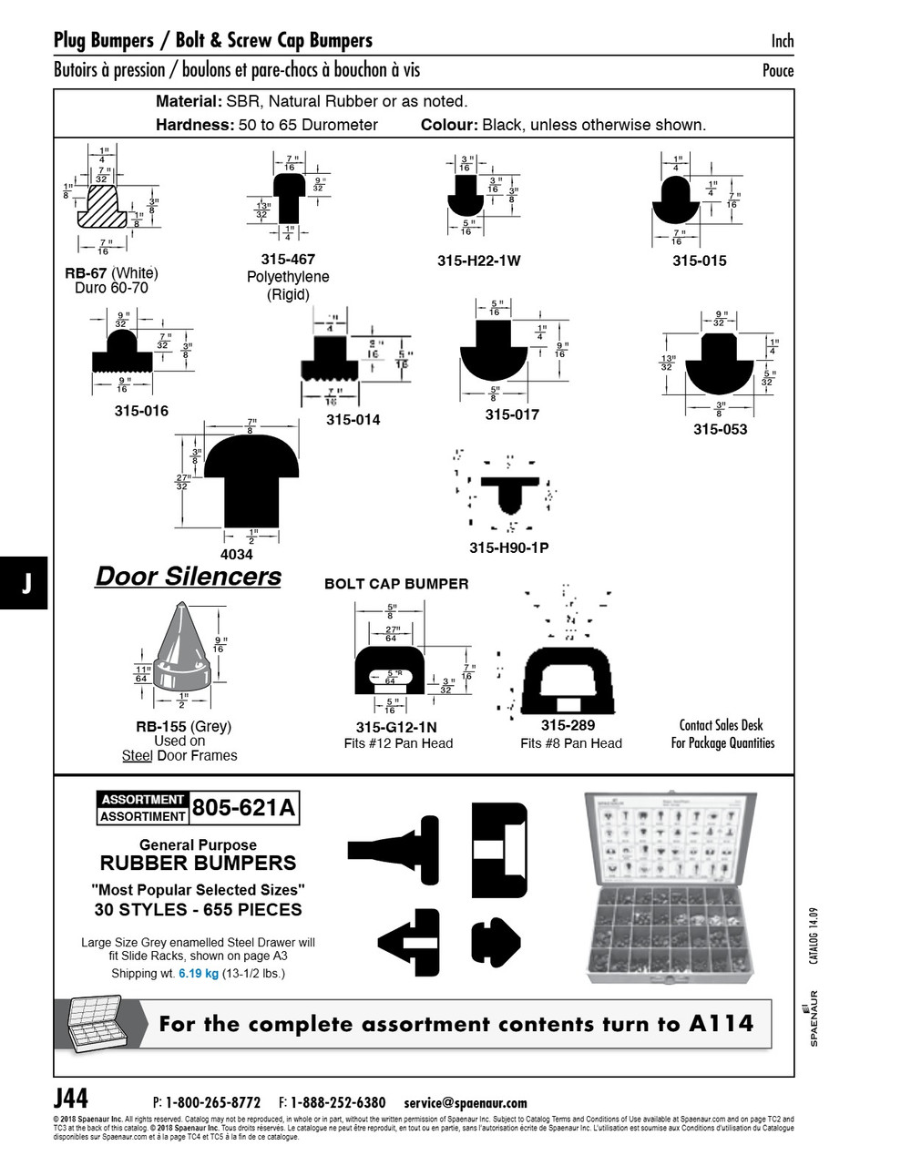 Rubber Stem Bumper 7/16" Lod X 7/16" O/A Ht X 1/4" Sod Sbr Black 70 Duro   315-015