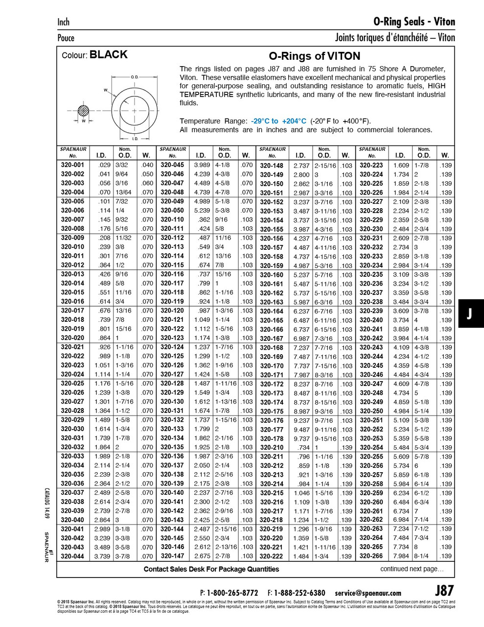 O-Ring Viton 2.737" Id X .103" W Viton Duro 75   320-148