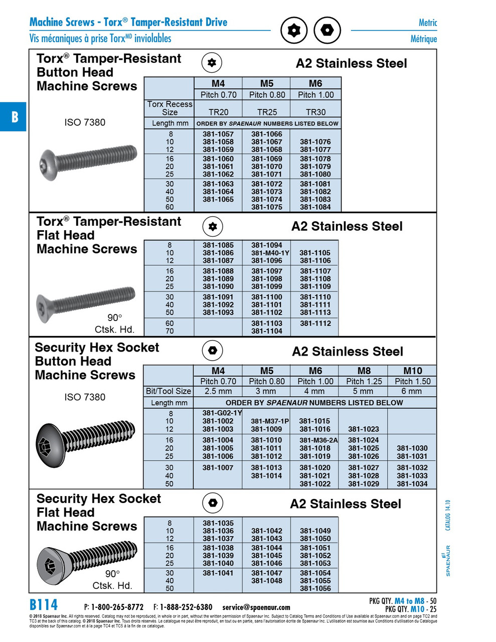 Security Pin-Hex Skt Machine Screw Button Head M4 X 20Mm A2 Stainless Steel Passivated Iso 7380   381-1005