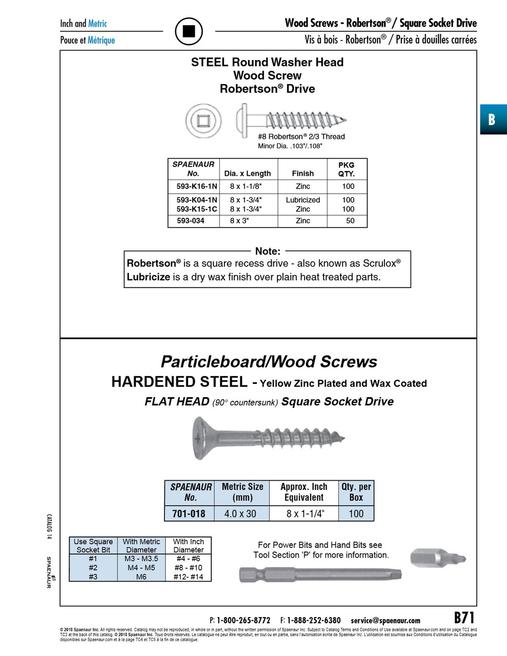 Wood Screw Deep-Root 2/3 Thread Round Square Socket Washer Head #8 Dia X 1 3/4" Lg Steel Case Hardened Clean And Wax   593-K04-1N