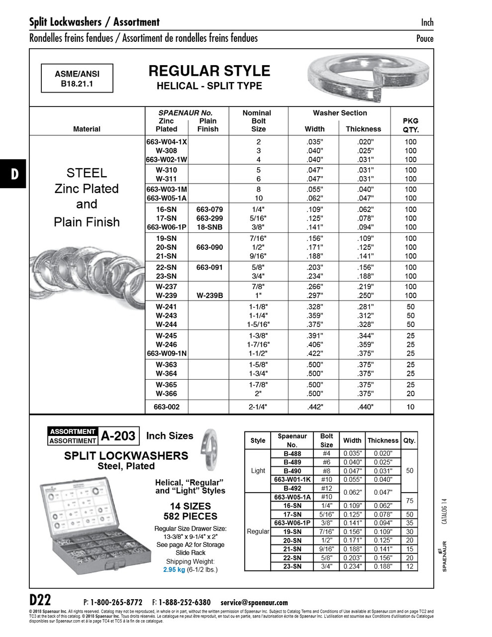 Steel Zp Helical Split Lockwasher Bolt Size #2 (.035" Wide X .020"Th) Sae J403 1055-1065 Carbon Steel Zp Ansi B18.21.1-1972(R1983)   663-W04-2X