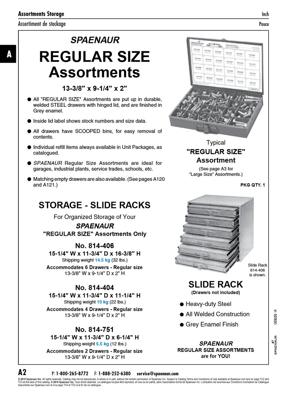 Small 4-Drawer Slide Rack 15 1/4"W X 11 3/4"D X 11 1/4"H Steel Gray Baked Enamel   814-404