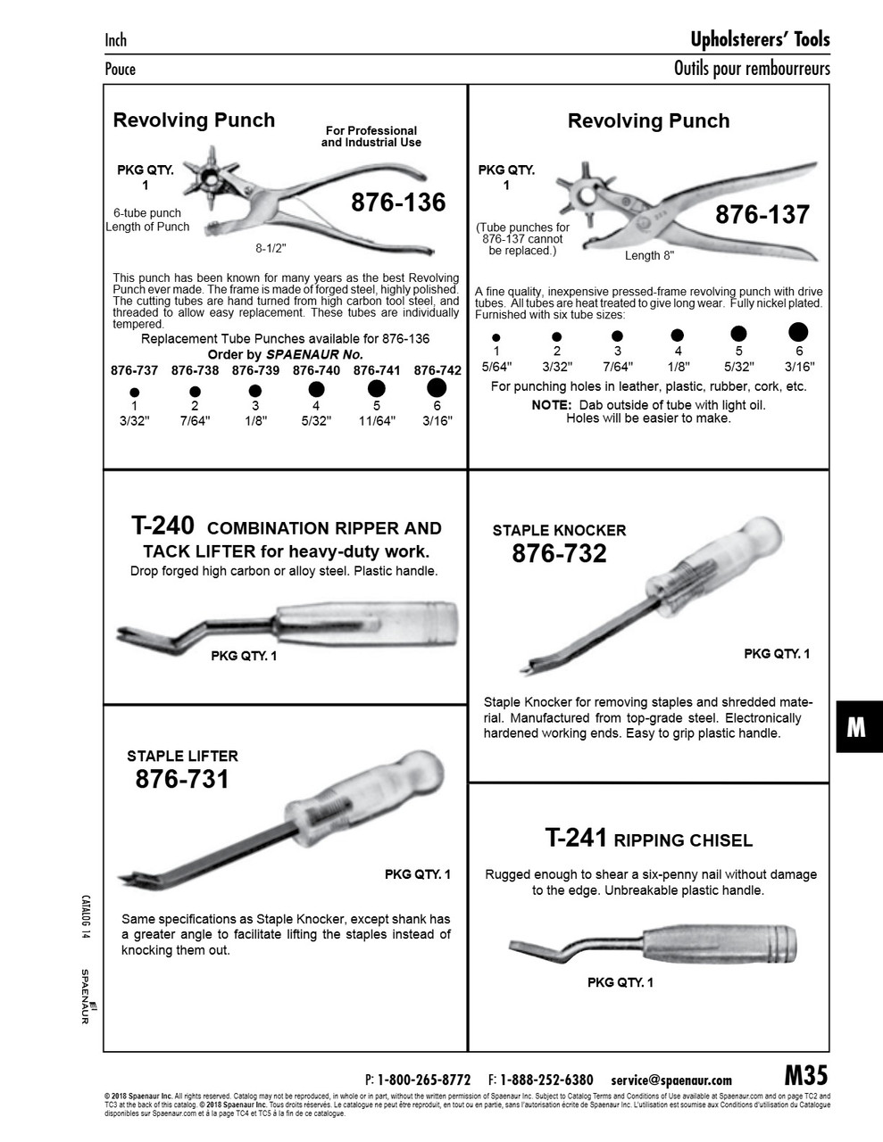 Staple Knocker 4-1/2" Blade Lgth 6-1/2" O/A Lgth Steel Blade Plastic Handle   876-732