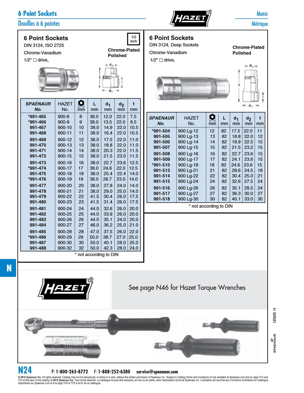 1/2" Drive Socket 6 Point Deep Pattern 15 Mm Chrome Vanadium Chrome Plated Polished   991-507