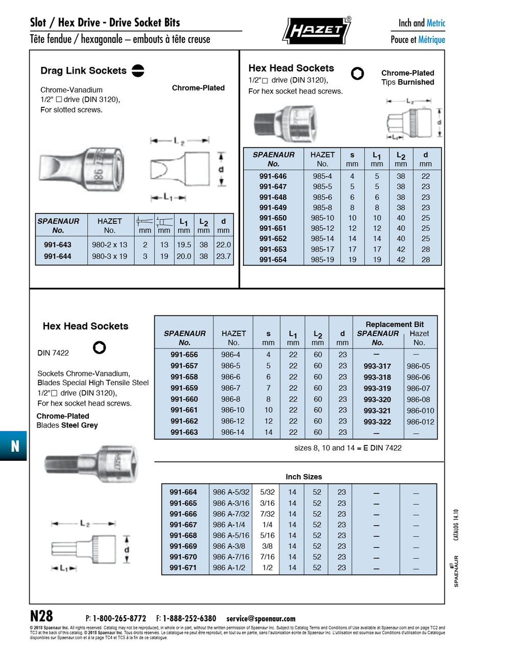 1/2" Drive Socket For Hex Socket Cap Screws 4Mm Chrome Vanadium Chrome Plated Burnished Tip   991-646