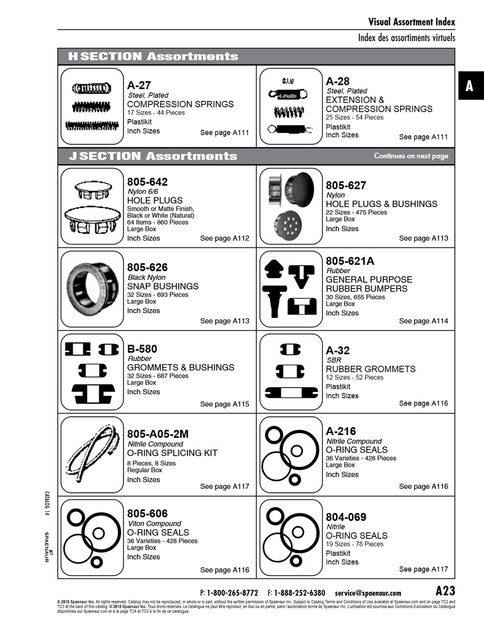 Plastikit Of Compression Springs 17 Sizes 44 Pcs Steel Zinc Pltd   A-27