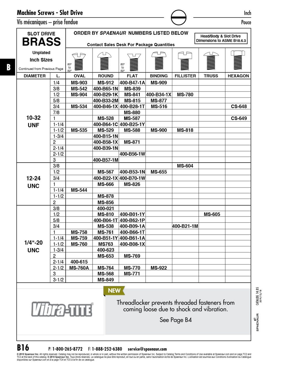Machine Screw Fillister Slot Head #10-32 Unf X 1 1/2" Lg Brass Plain Finish Ansi B18.6.3-1972   MS-818