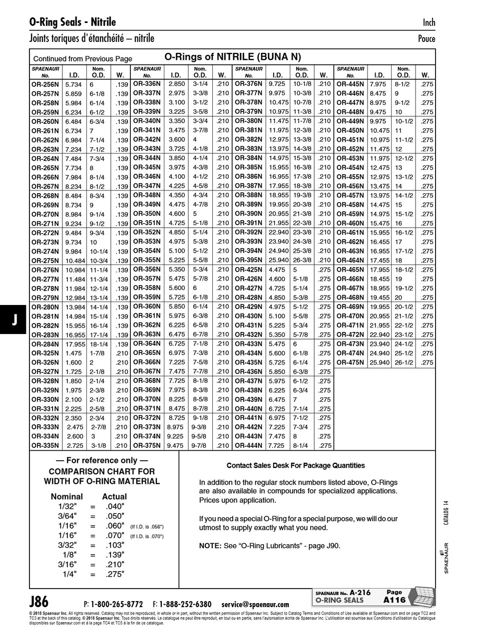 O-Ring Nitrile 23.940" Id X .275" W Nitrile Duro 70   OR-473N