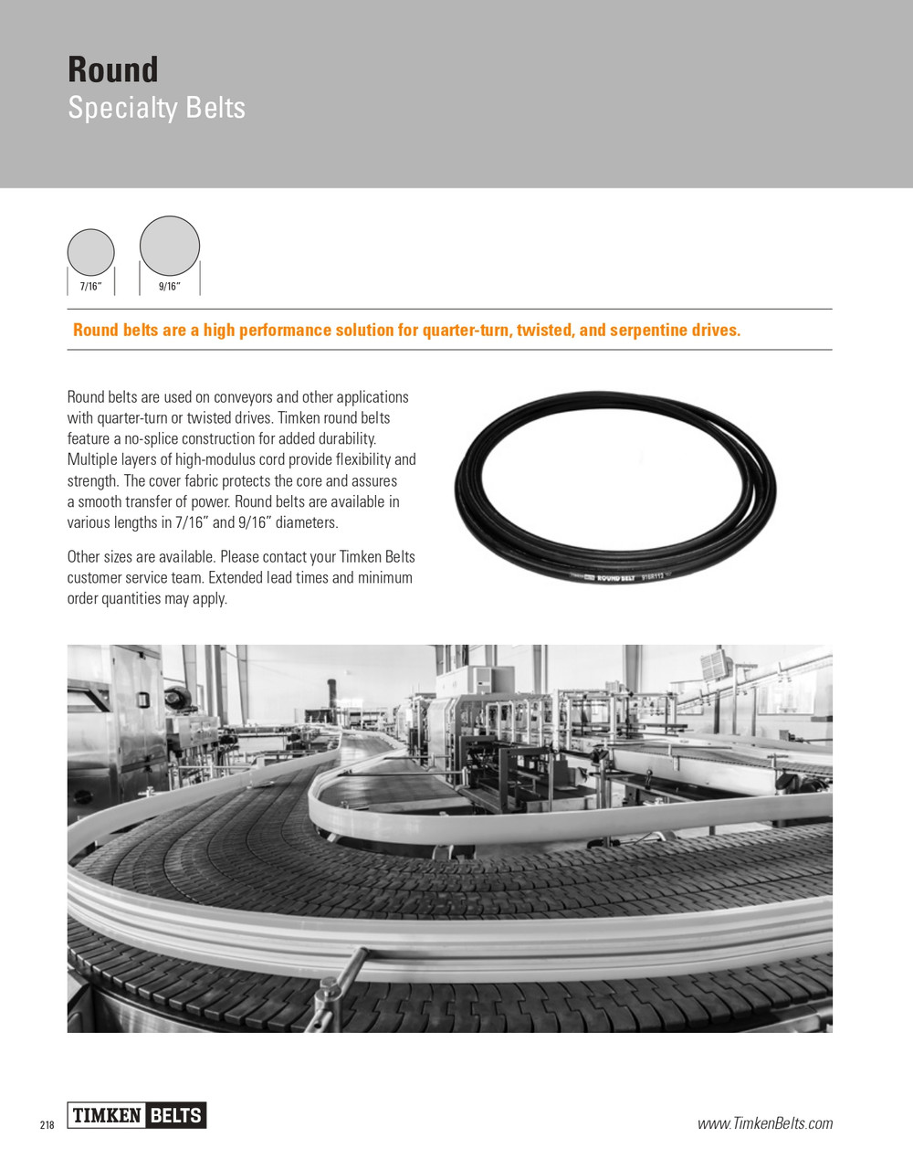 9/16" Round Belt   916R114