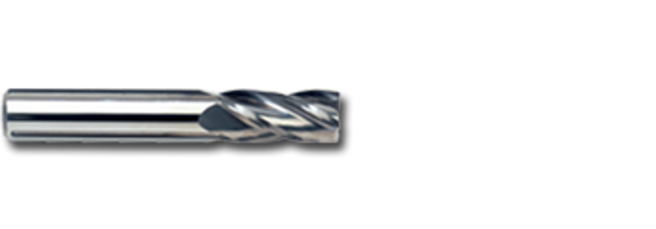 21/64" TiN Coated Solid Carbide 4 Flute End Mill   SC22328T