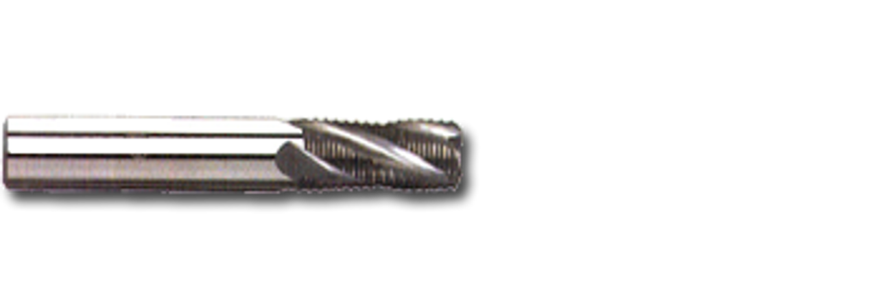 1/2" TiAln Coated Solid Carbide 4 Flute Stub Roughing End Mill   SC46500A