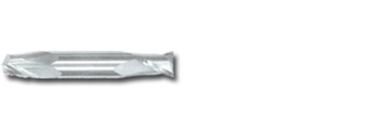 7/32" TiN Coated Solid Carbide 2 Flute Double End Mill   SC34218T