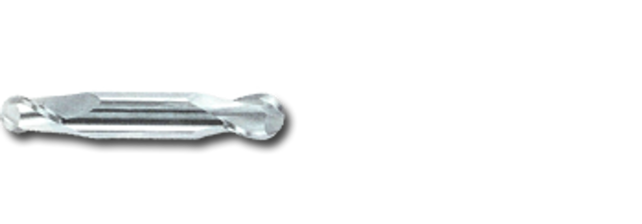 1/32" Solid Carbide 2 Flute Double Ball Nose End Mill   SC36031