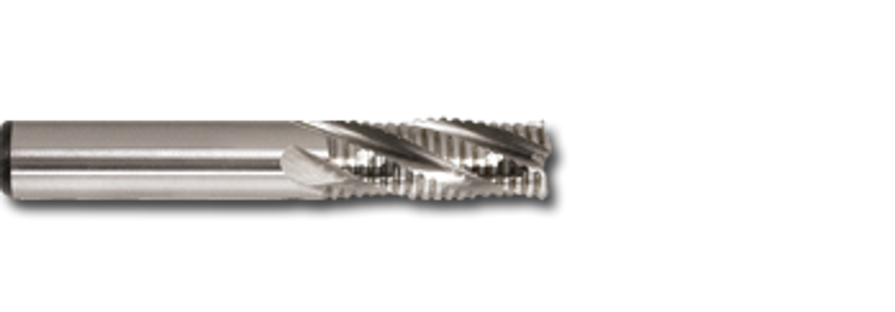3/4" TiN Coated Cobalt 4 Flute Roughing End Mill   EM10348T