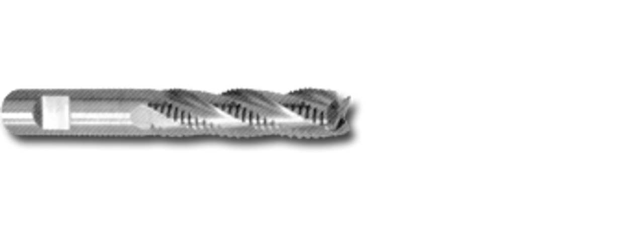 1-1/4" TiN Coated Cobalt 6 Flute Long Roughing End Mill   EM11683T