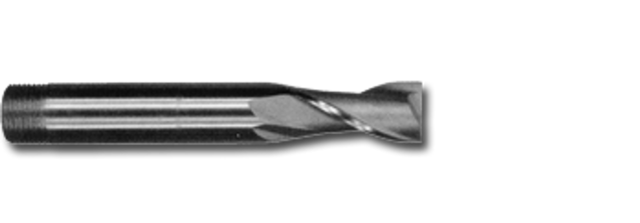 8.5mm HSS 2 Flute Long Threaded Shank End Mill   MC06585