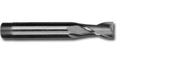 5/8" TiNC Coated Cobalt 2 Flute Long Threaded Shank End Mill   MC38040C
