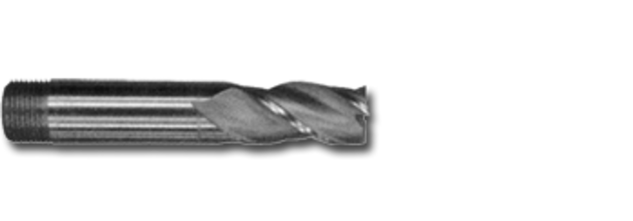 28mm TiNC Coated Cobalt 3 Flute Threaded Shank End Mill   MC16780C