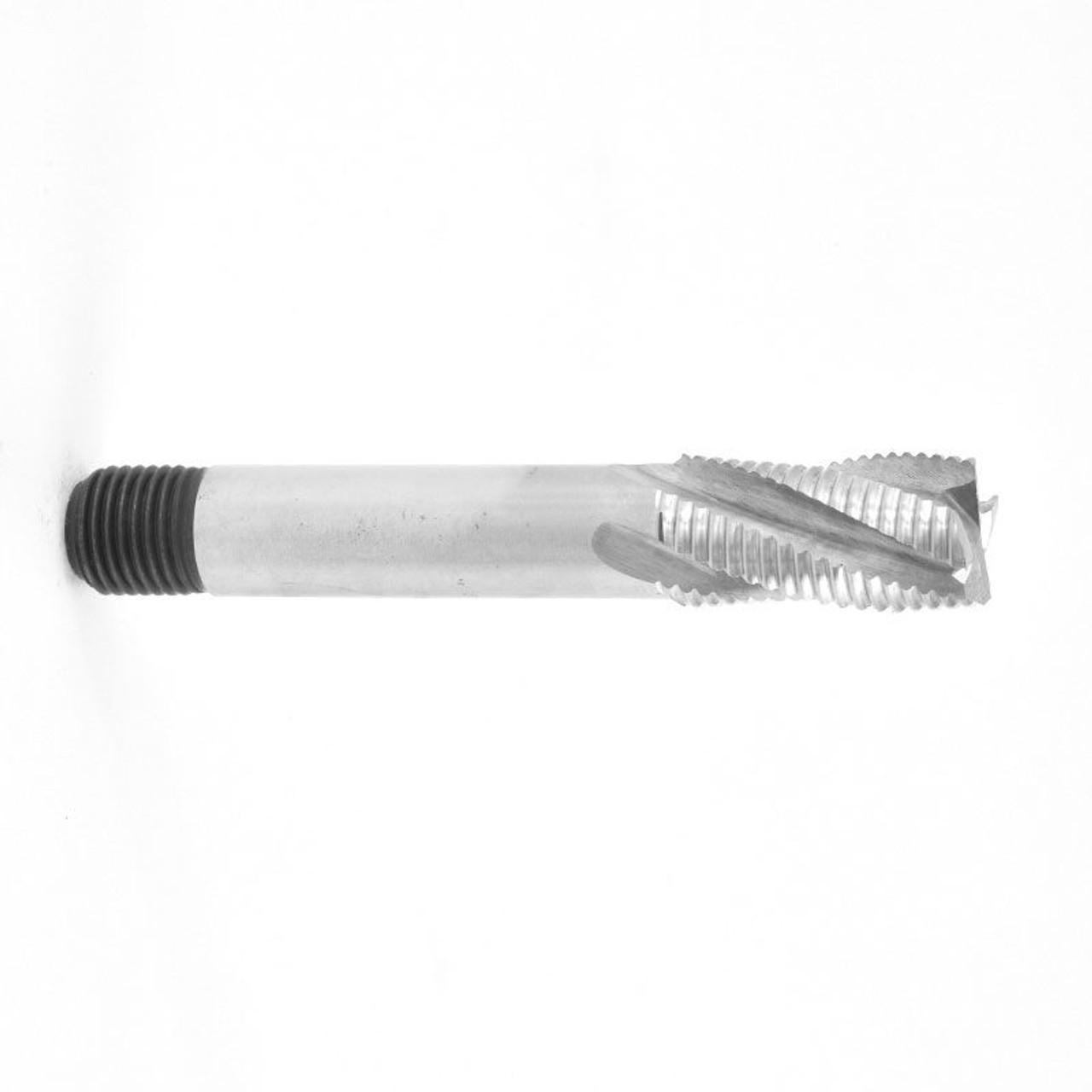 25mm TiN Coated Cobalt 5 Flute Long Threaded Shank Roughing End Mill   MC39850T