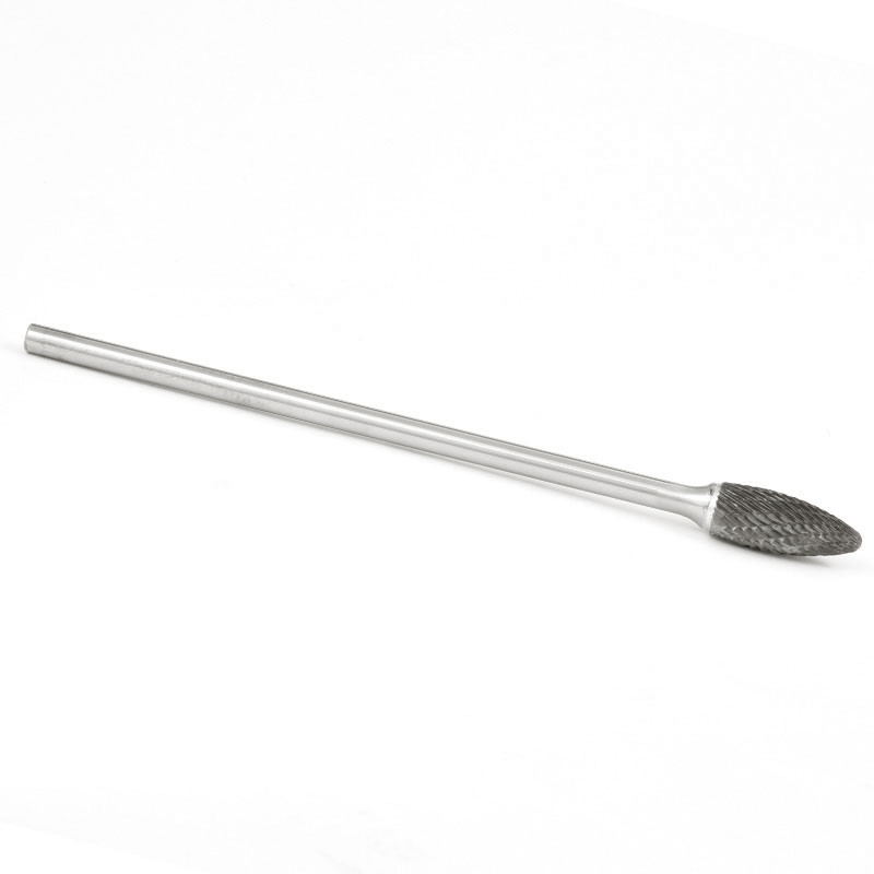 5/16" SH-Type Single Cut Flame Long Shank Carbide Burr   SC91619