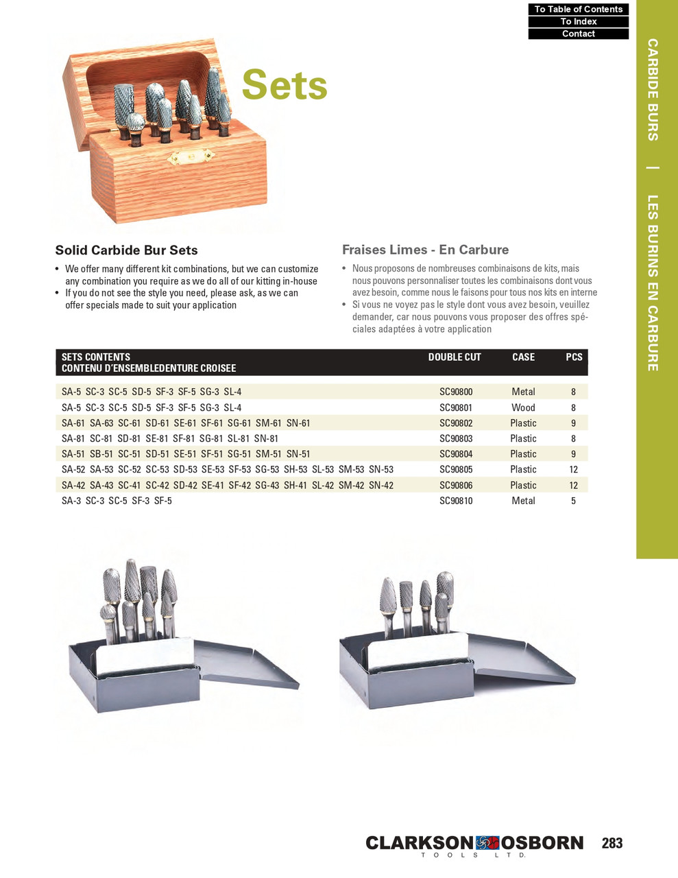 8 Pc. Solid Carbide Burr Set   SC90801