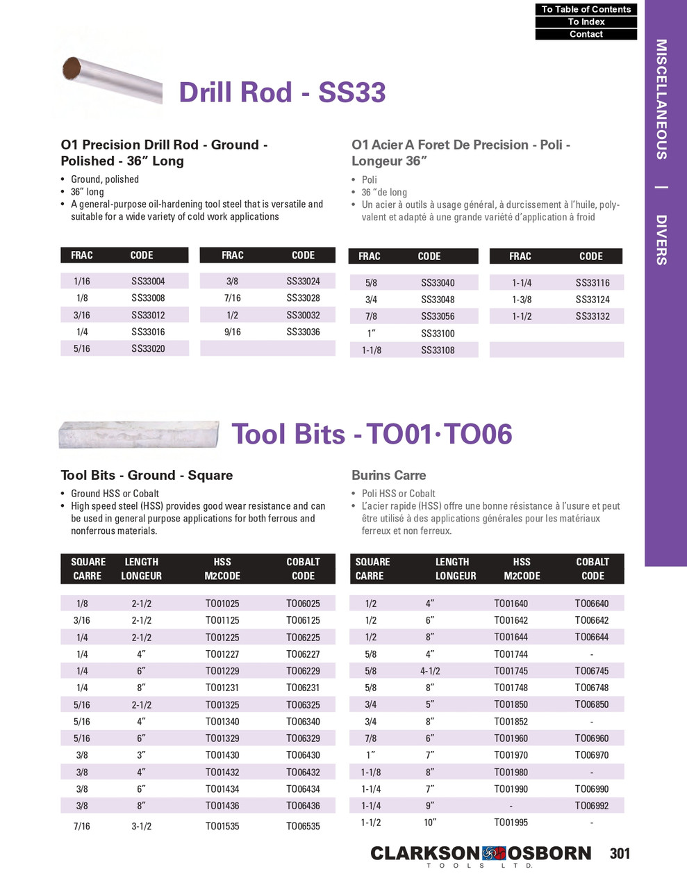1/2 x 6" HSS Ground Tool Steel Bit   TO01642