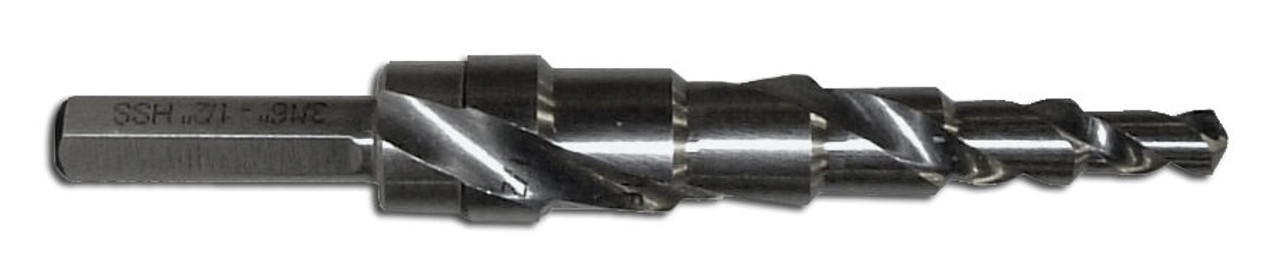 3/16 ~ 7/8" HSS Step Drill   DR70004