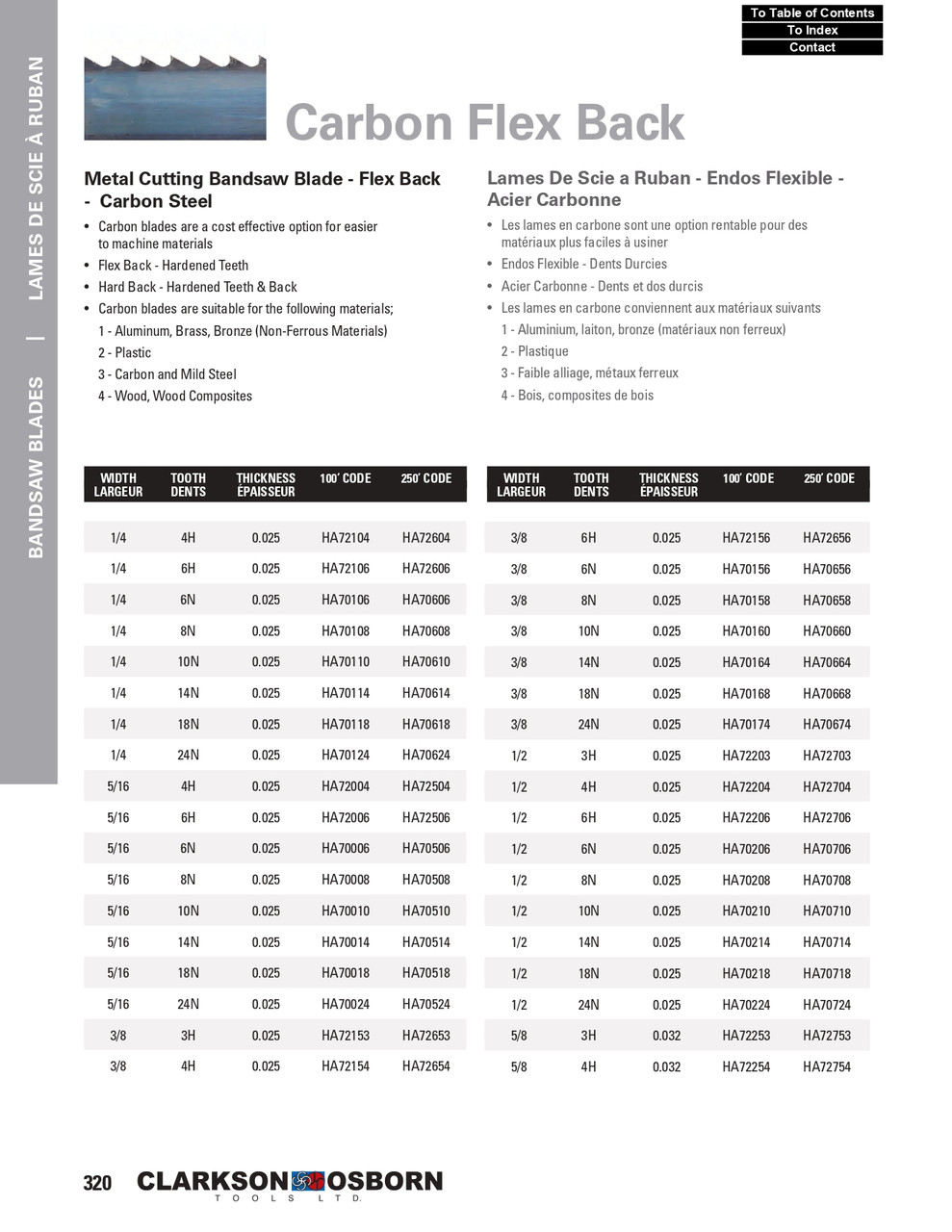 5/16" 18-TPI x  100' Carbon Flex Back Bandsaw Blade   HA70018