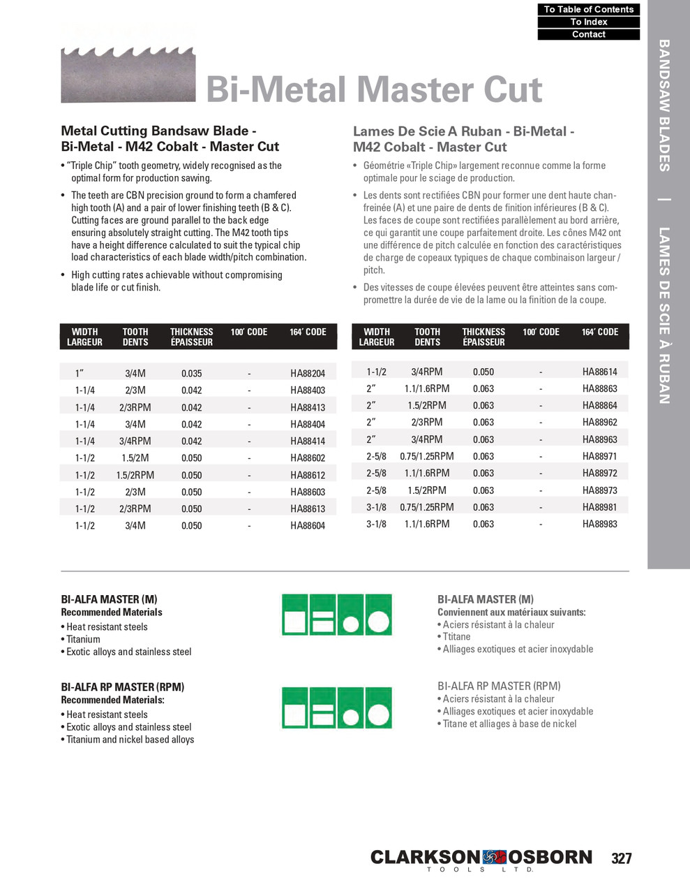 2" 1.1/1.6-TPI x  164' Bi-Metal M42 Cobalt Master Cut Bandsaw Blade   HA88863