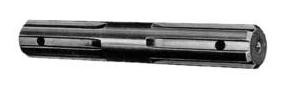 1-3/8"-6 Spline x 9" Male PTO Extension Shaft  PTO0332-00356
