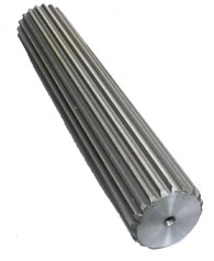 1-3/8"-21 Spline x 10" Male Involute Spline PTO Shaft   PTO0332-00395