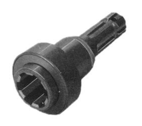 1-3/8"-6 Spline Male x 1-3/8"-21 Spline Female "Kwik-D-Tach" PTO Adapter  PTO0332-01373