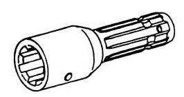 1-3/8"-6 Spline Female x 1-1/8"-6 Spline Male Set Screw PTO Adapter  PTO251