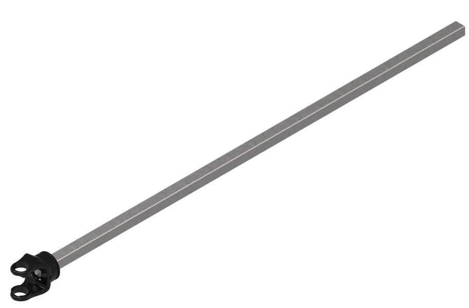 3/4 x 7/8" Rectangular - 38.75" Shaft & Yoke Assembly - 6 Series  PTO1000-0648