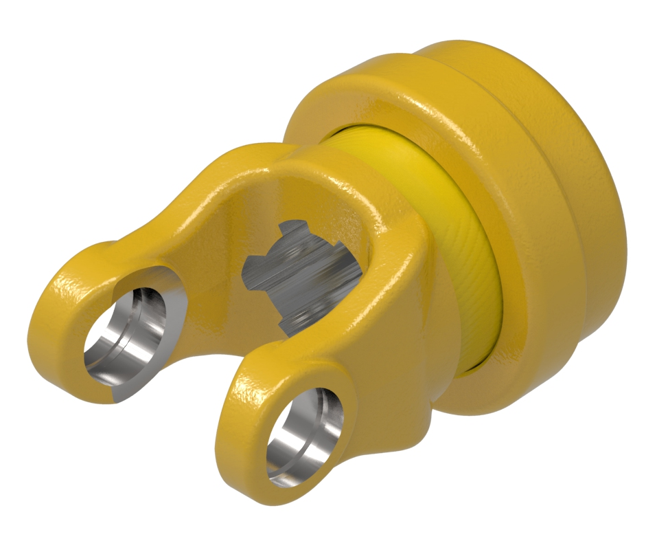 1-3/8"-6 Spline - Spring-Lok QD Yoke - Bondioli® 1 Series  PTO101-6106