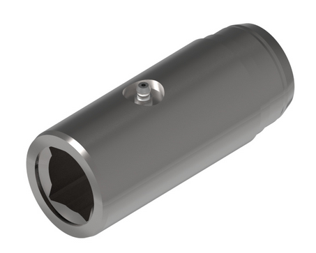 1 x 1-1/8" Rectangular Weld-On Slip Sleeve (fits 1.84" Tube I.D.) - 14 Series  PTO5001400