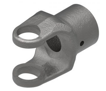 1-3/16" Round - Roll Pin Yoke - 12 Series  PTO8021218