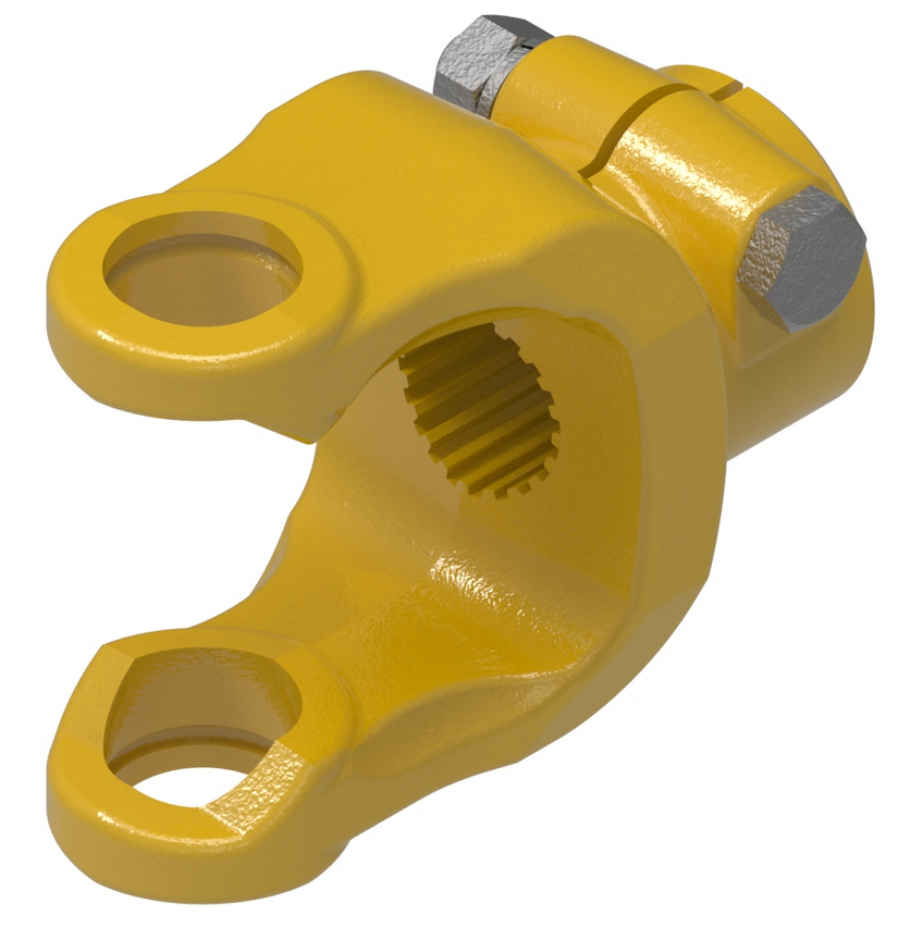 1-3/8"-21 Spline - Clamp Yoke - Bondioli® 6 / Walterscheid® AW22 Series  PTO8078621