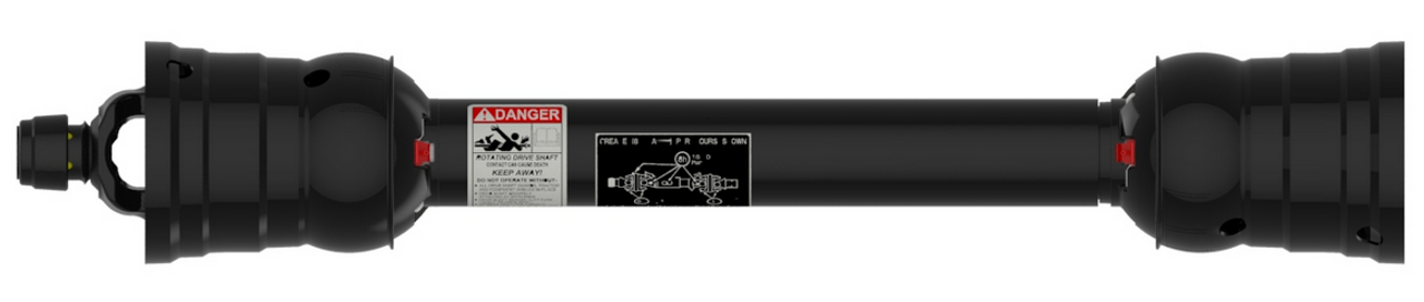 CV Wide Angle U-Joint & Shaft Assembly - Category 6-80  PTO8314656849