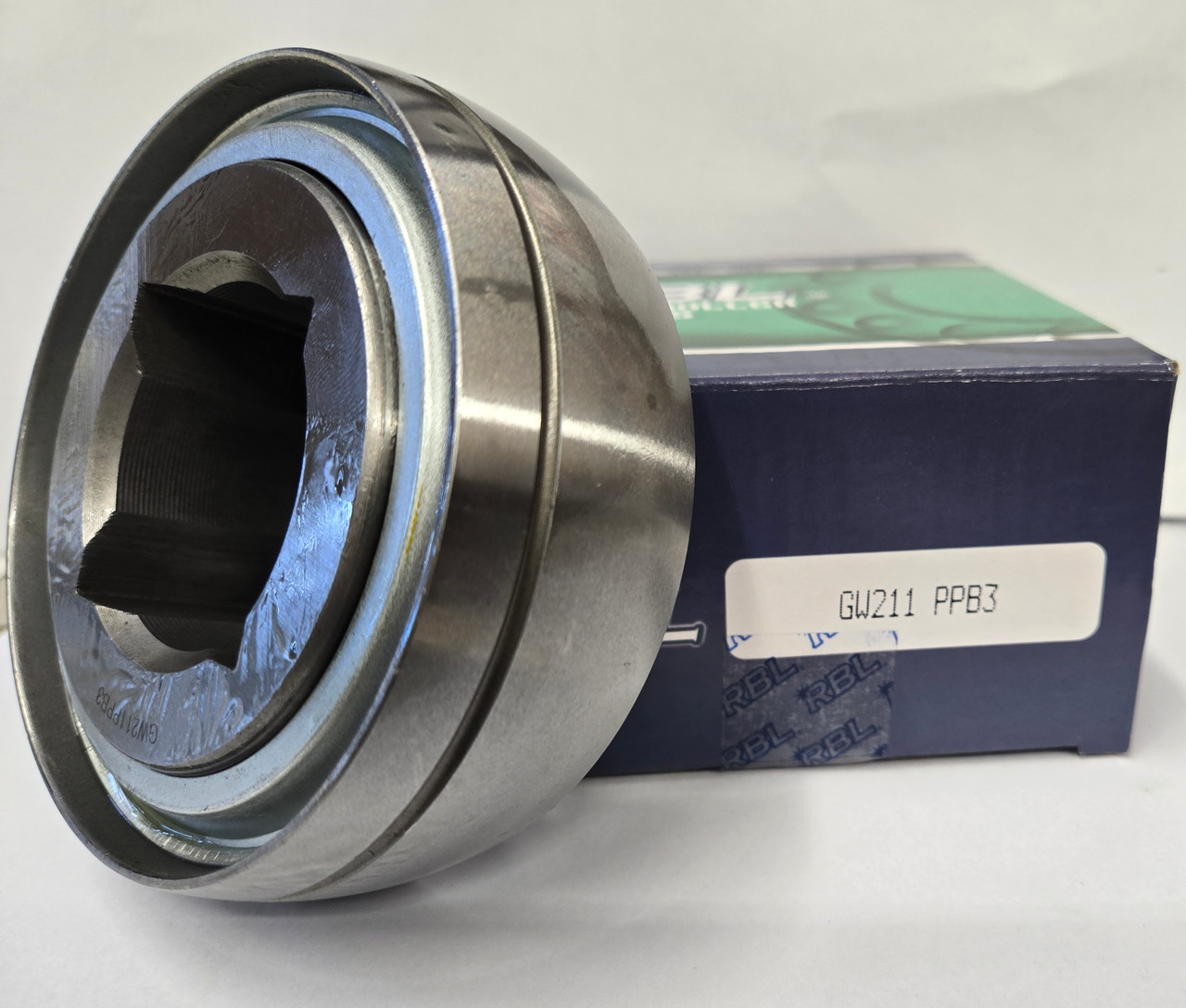 1-1/2" Square Bore Discer Ball Bearing w/Spherical Outer Race  GW211 PPB3