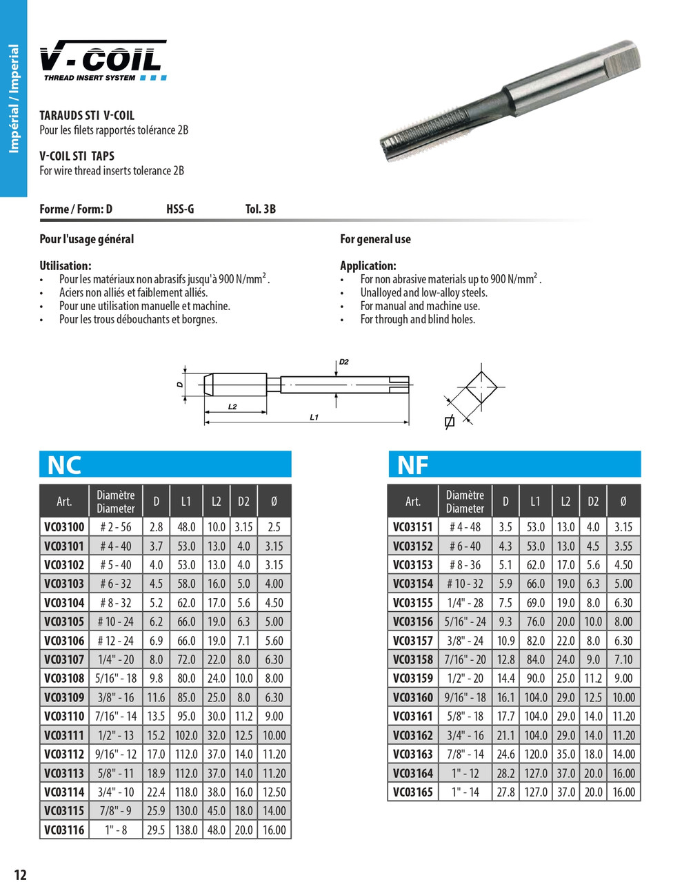 3/8"-24 V-Coil® Replacement Tap   VC03157