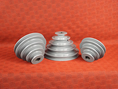 6, 5, 4 & 3" x 1-1/8" "A" Four Groove Fixed Bore Step Pulley  AKS63-1-1/8