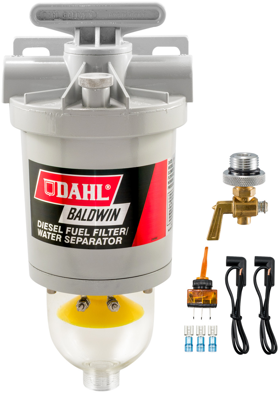 Diesel Fuel/Water Separator with In-Filter Heater - Toggle Switch  150-H