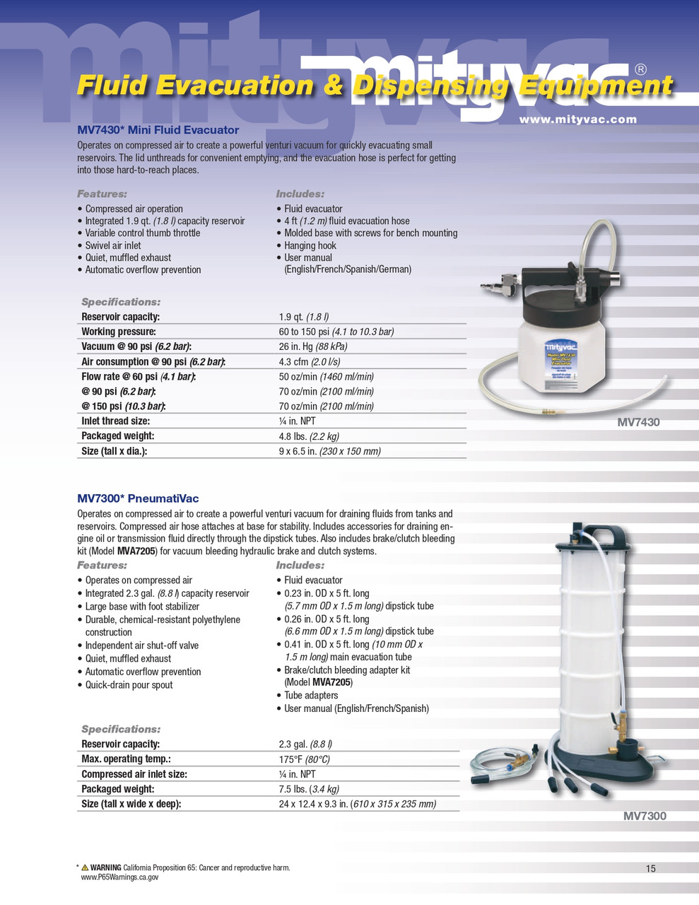 Mini Fluid Evacuator   MV7430