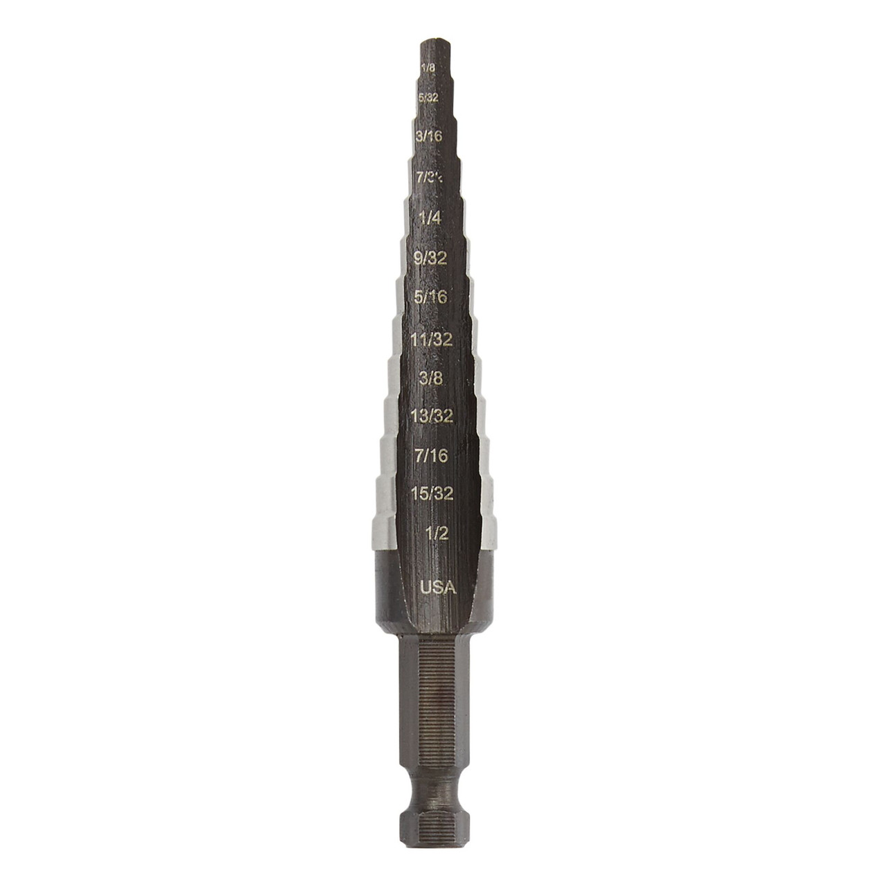 UNIBIT® 1/8 - 1/2" #1 High Speed Steel Step Drill Bit    10231