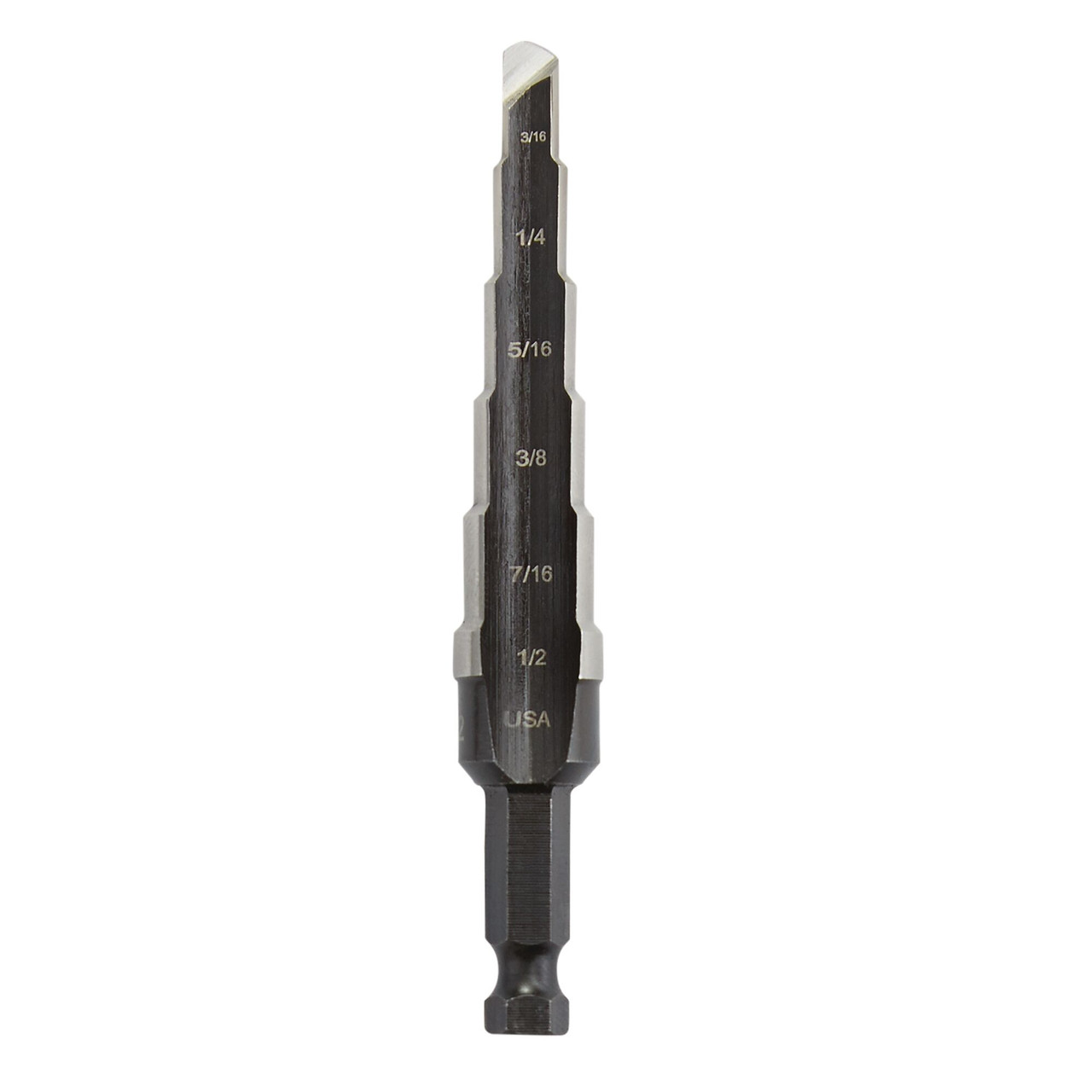 UNIBIT® 3/16 - 1/2" High Speed Steel Step Drill Bit   10232