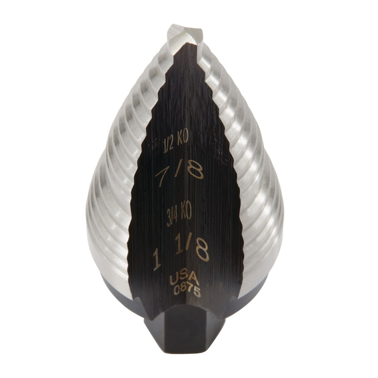 UNIBIT® 7/8 - 1-1/8" #9 High Speed Steel Step Drill Bit   10239